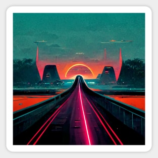 Highway to the sun Sticker